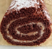 Chokolade Roulade med Daim Creme